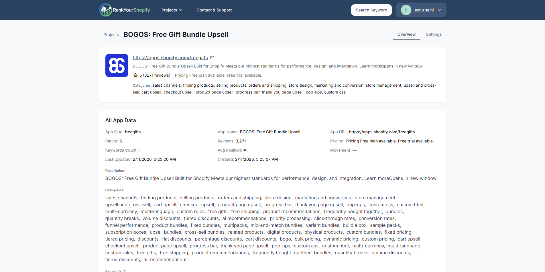 RankYourPlugin - app management